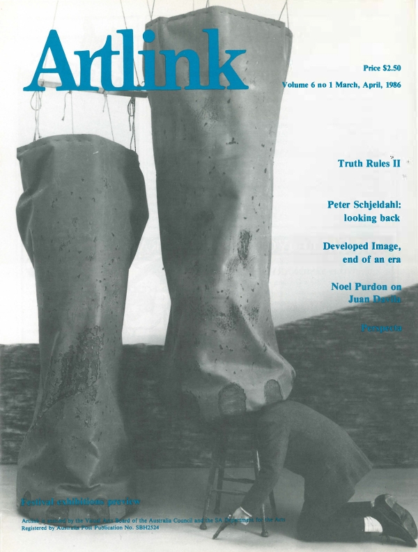 Issue 6:1 | March 1986 | Artlink 6:1